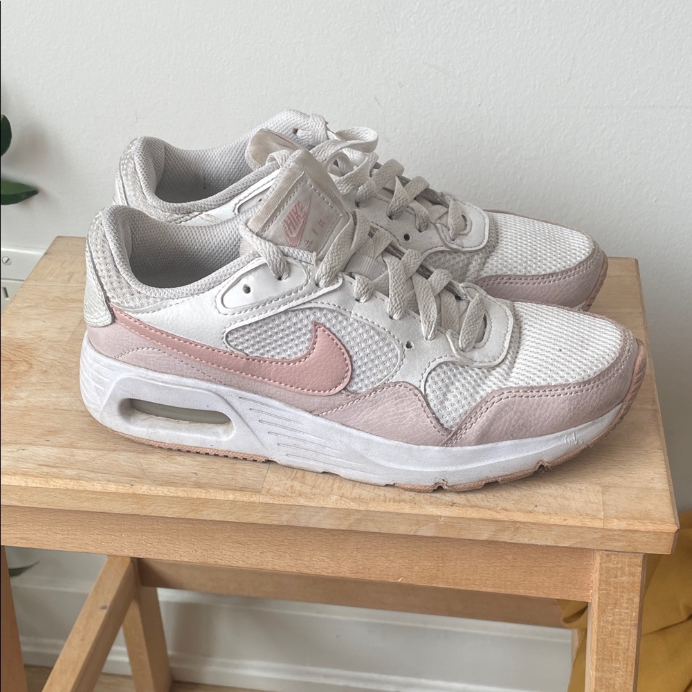 Nike Women's Pink and White Sneakers
